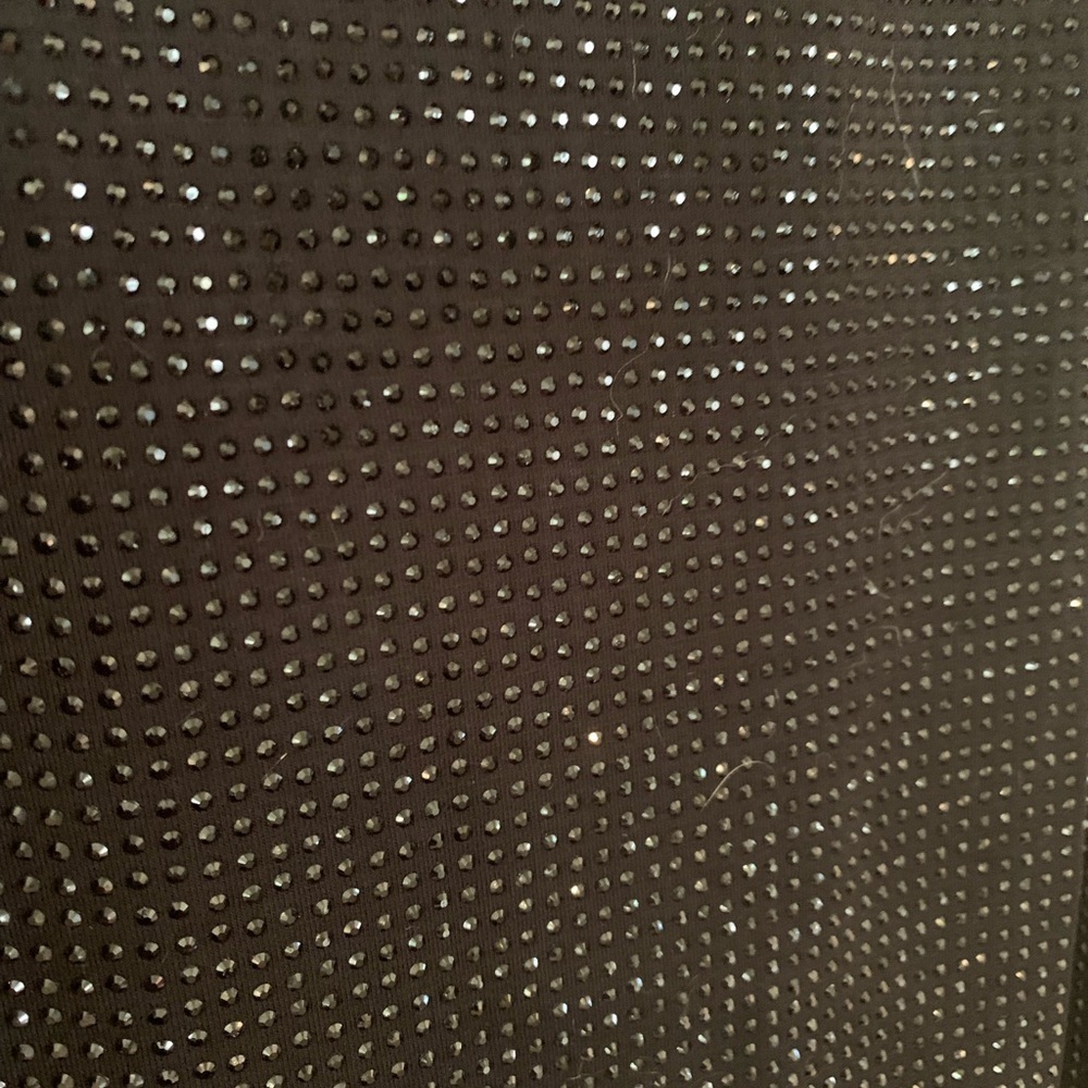 NWT VOCAL black rhinestone tank. Size MEDIUM. Gorgeous and versatile! - Picture 3 of 9